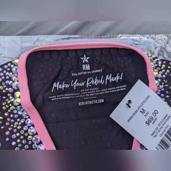 Adult Rebel Athletic Cropped Tee - Picture 7 of 12